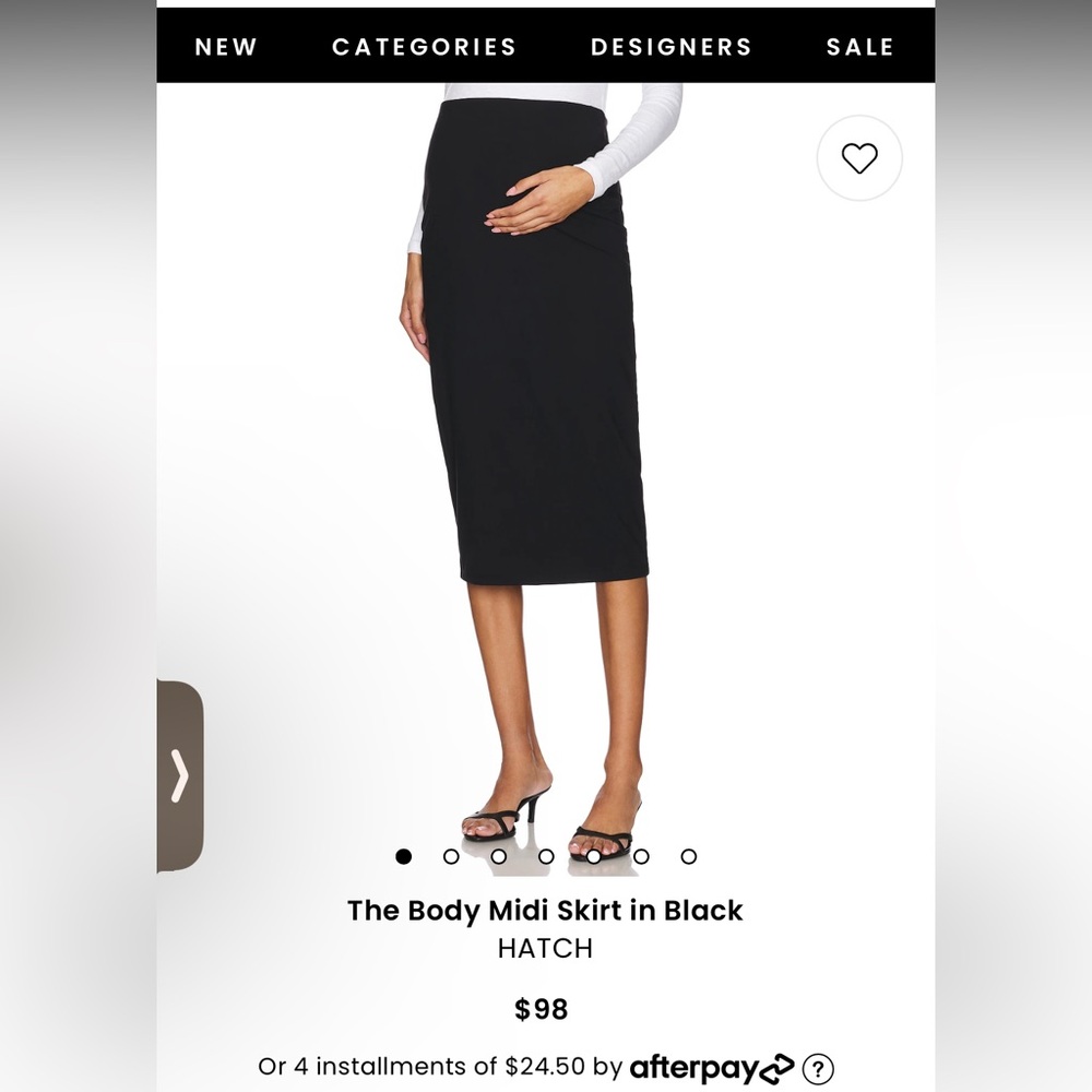 Sleek body skirt by Hatch